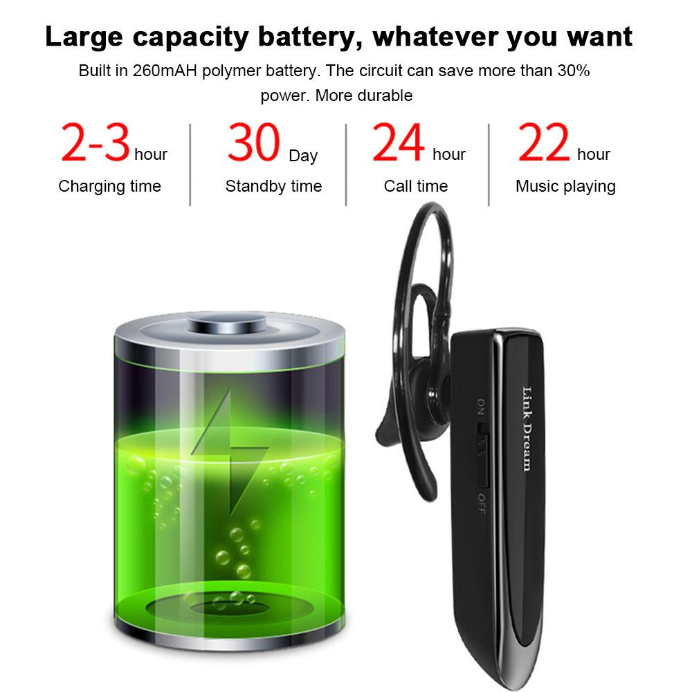 Liên Kết Giấc Mơ LC-B41 Bluetooth Tai Nghe Không Dây BT4.1 Kinh Doanh Tai Nghe Mini Thông Minh Tai Nghe Nhét Tai Nghe Điện Thoại Có Mic Cho iPhone Xiaomi