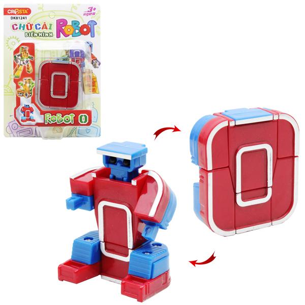 Đồ Chơi Lắp Ráp Biến Hình Robot Chữ Cái O - Cresta DK81241