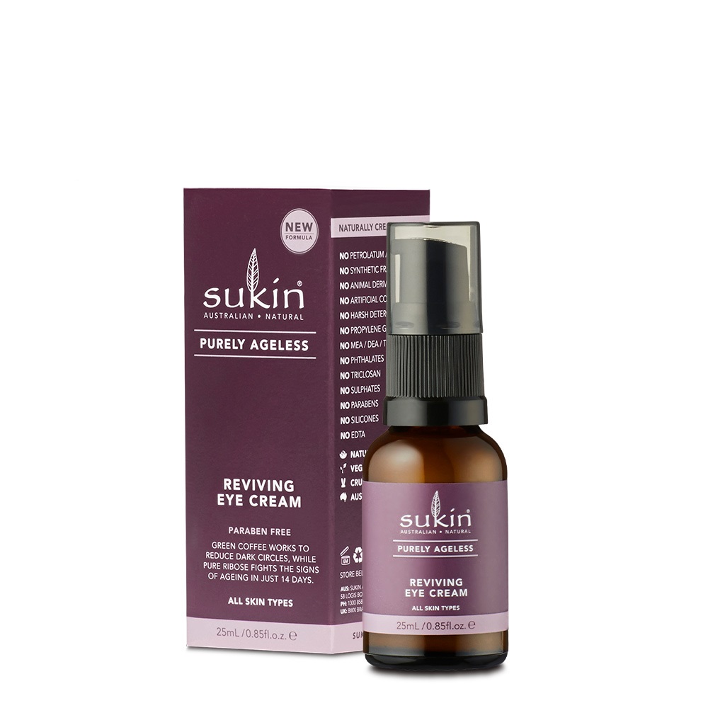 Kem Phục Hồi Da Chống Lão Hóa Vùng Mắt Sukin Purely Ageless Reviving Eye Cream 25ml