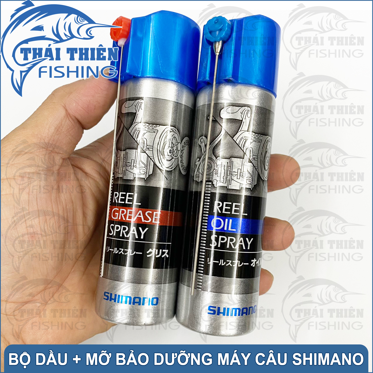 Bộ Dầu Máy Mỡ Bò Dùng Bảo Dưỡng Máy Câu Cá Đứng Ngang Simano SP-013A / SP-023A