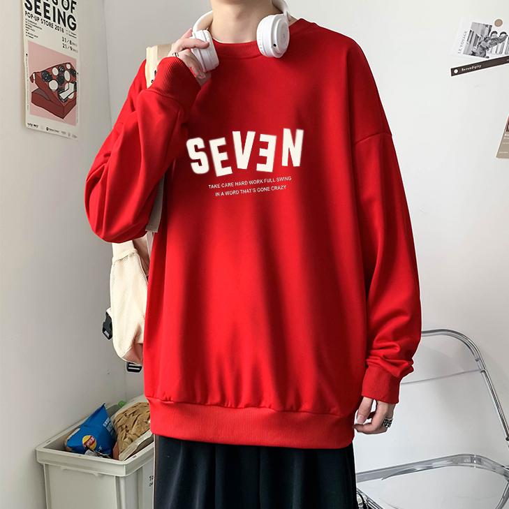 Áo Sweater Nam Nỉ Ngoại SEVEN Form Rộng dáng Oversize( unisex nam nữ đều mặc được)