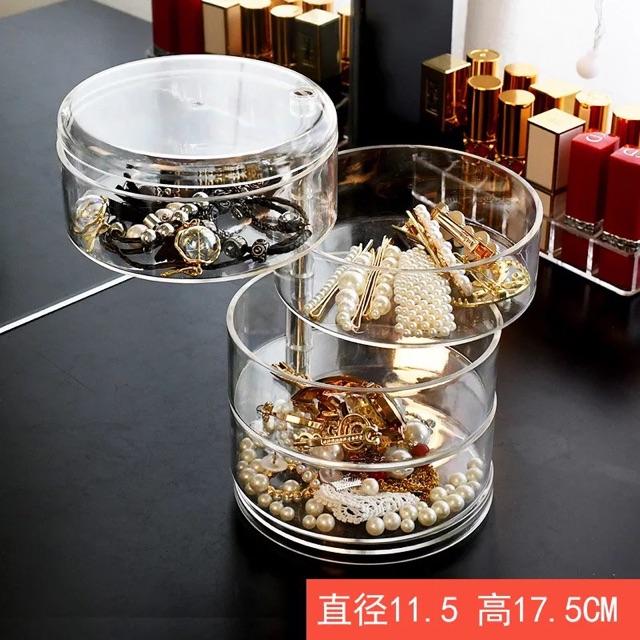 Kệ đựng mỹ phẩm trong trong 4 tầng xoay 360 độ