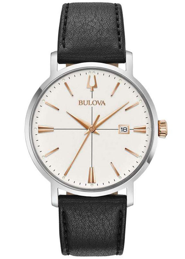 Đồng Hồ Nam Bulova Dây Da 98B254 - Mặt Trắng