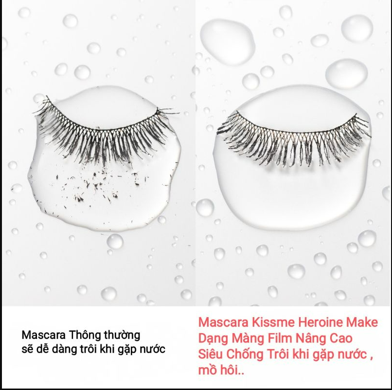 Mascara Kissme Heroine Make Nâng Cong Và Dài Mi Tối Đa - Siêu Bền Trong 24h Super Wp #51
