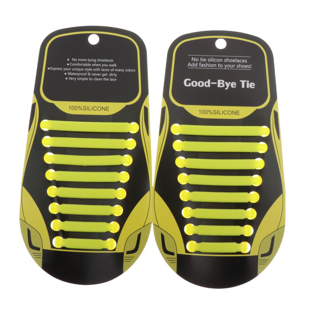 No Tie Shoelaces for Kids and Adults - Best in Sports Fan Shoelaces - Silicone Elastic Athletic Running Shoe Laces for Sneaker Boots and Casual Shoes
