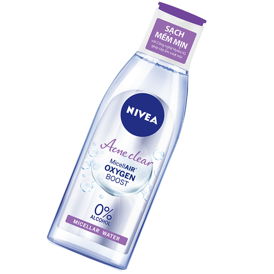 Combo 2 Nước Tẩy Trang Nivea Acne Care Make Up Clear Micellar Water (125ml*2)