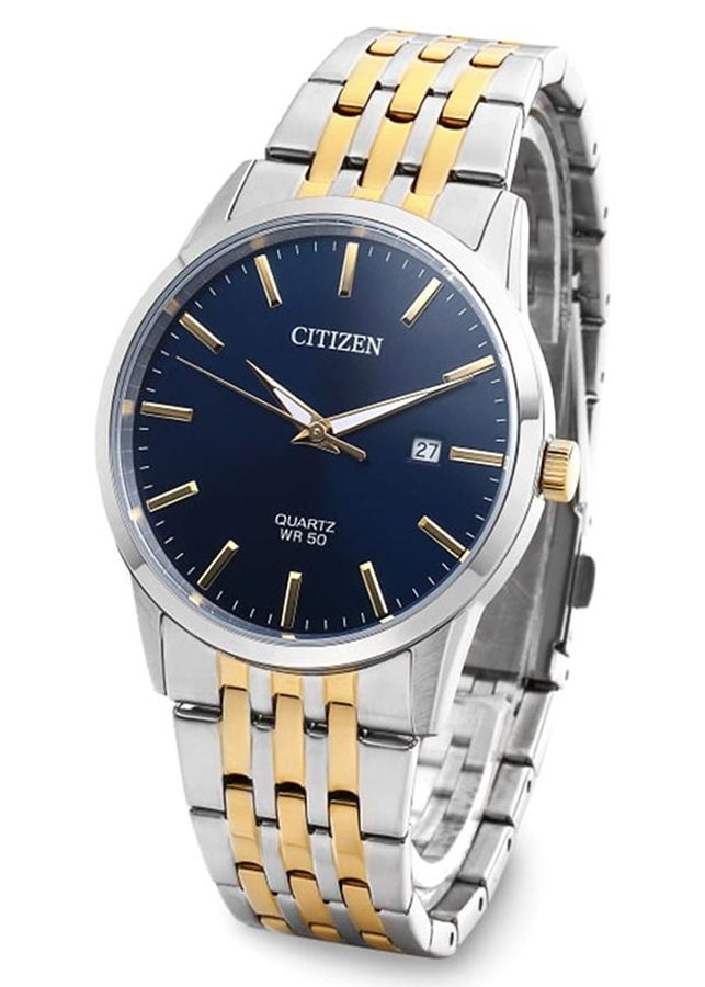 Đồng Hồ Nam Citizen Dây Thép Không Gỉ BI5006-81L - Mặt Xanh