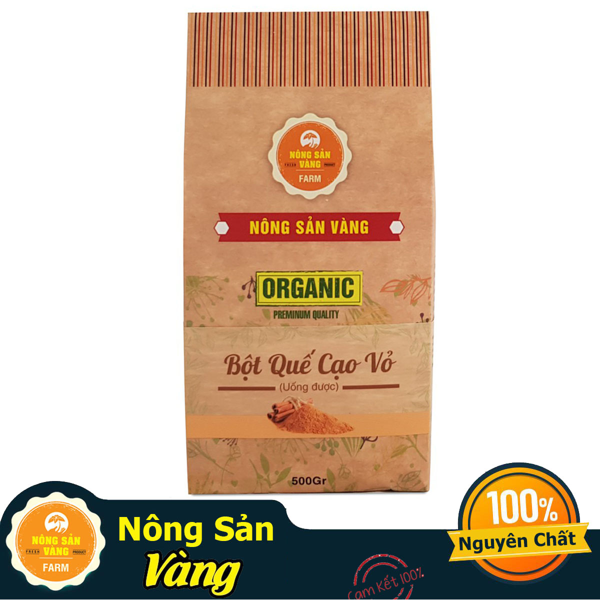 Bột Quế Nguyên Chất Cạo Vỏ (Uống) 500gr, làm bánh, nấu ăn, pha chế nước uống, giảm cân, giảm mỡ bụng