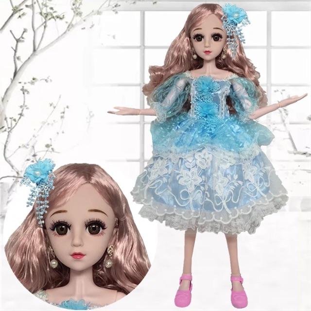 Đầm búp bê 60 cm - xanh lợt