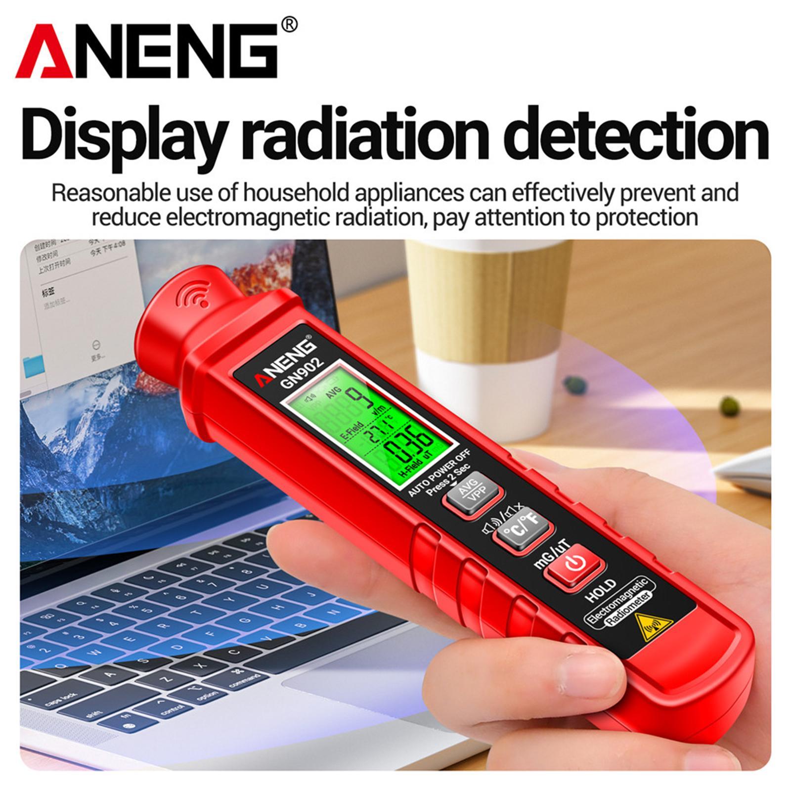 Electromagnetic Field Tester EMF Digital LCD Emf Testing EMF Meter EMF Tester for Computers Industry Home Office