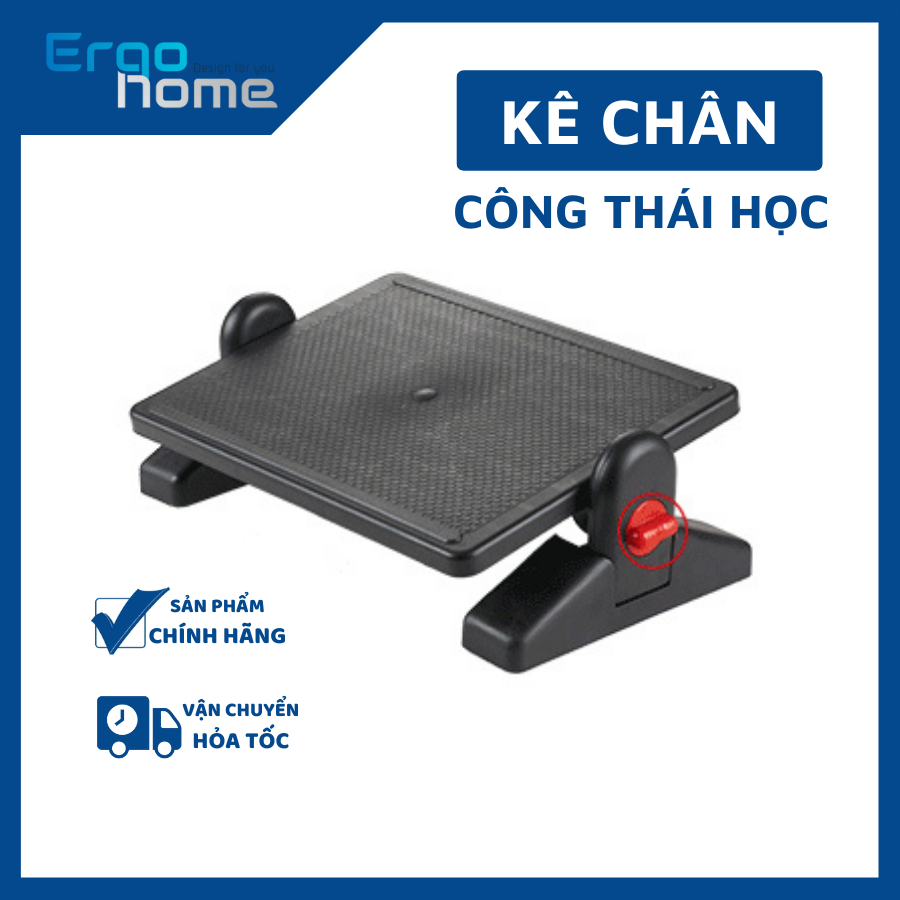 Kê chân văn phòng, giá đỡ, kệ để gác nâng hạ massage tại bàn làm việc, học tập FOOTREST Ergohome Công thái học