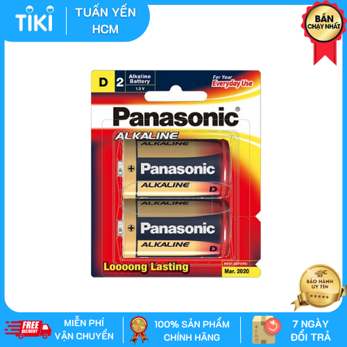 Pin Đại Alkaline ( Pin D ) Panasonic1,5V - Vỉ 2 Viên Hàng Chính Hãng
