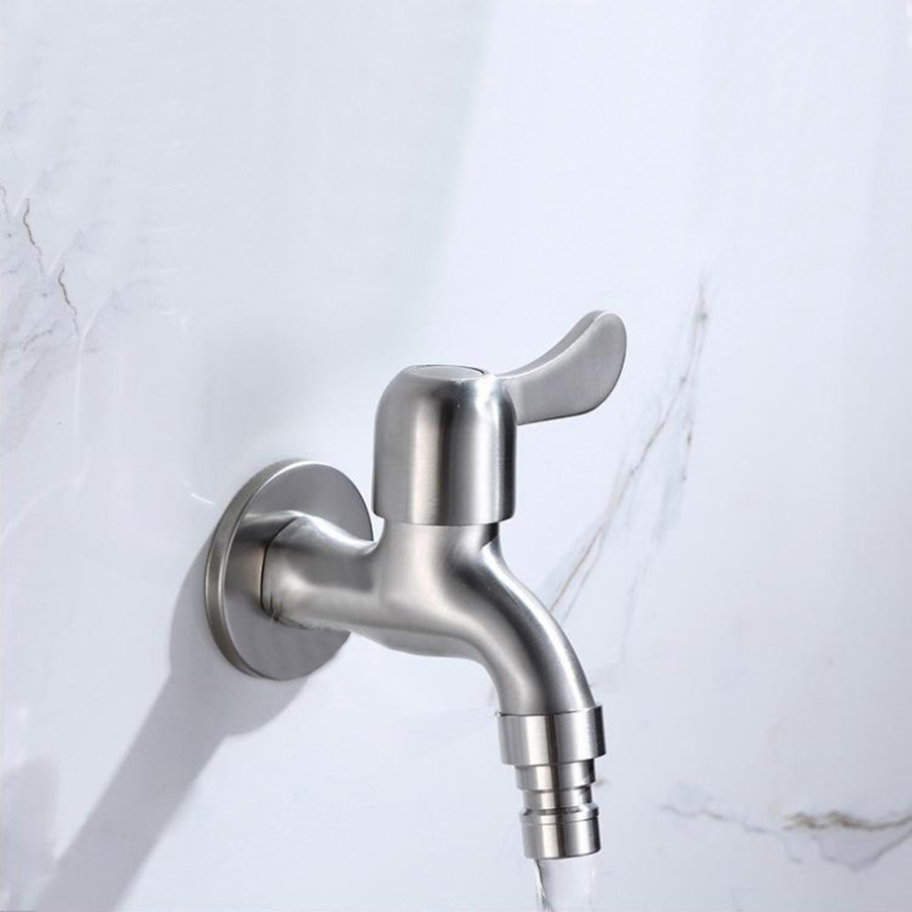 Vòi nước máy giặt KAMA INOX SUS304 - Vòi hồ nước ban công, sân vườn - Hàng chính hãng