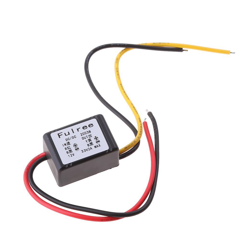 4xDC-DC Step-down Power Module 12V  to 3.3V 2A Car Power Adapter