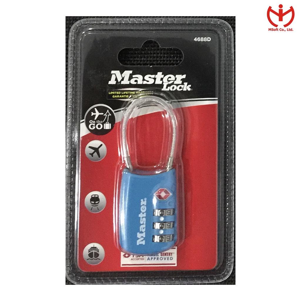 Ổ khóa số Master Lock 4688 EURD có chức năng TSA dùng khóa vali hành lý - MSOFT