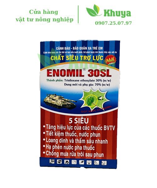 Chất trợ lực Enomil 30SL 50ml Tăng hiệu lực thuốc- Thấm sâu- Hạ phèn- Chống rửa trôi