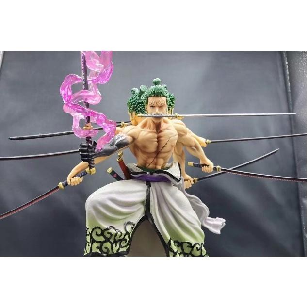 Mô hình Zoro Asura 3 đầu 6 tay có Led 31cm - One piece