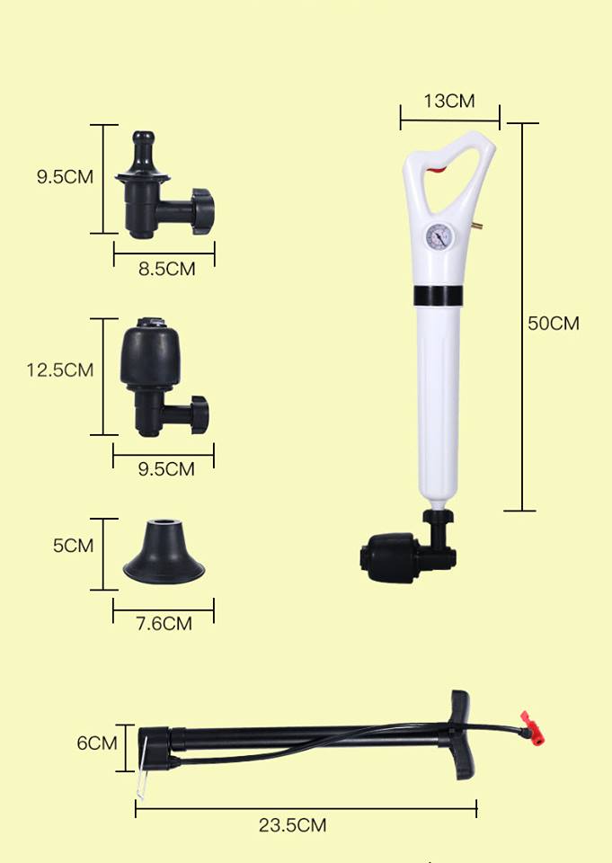 Dụng cụ thông tắc cống, bồn cầu cao cấp, dễ sử dụng