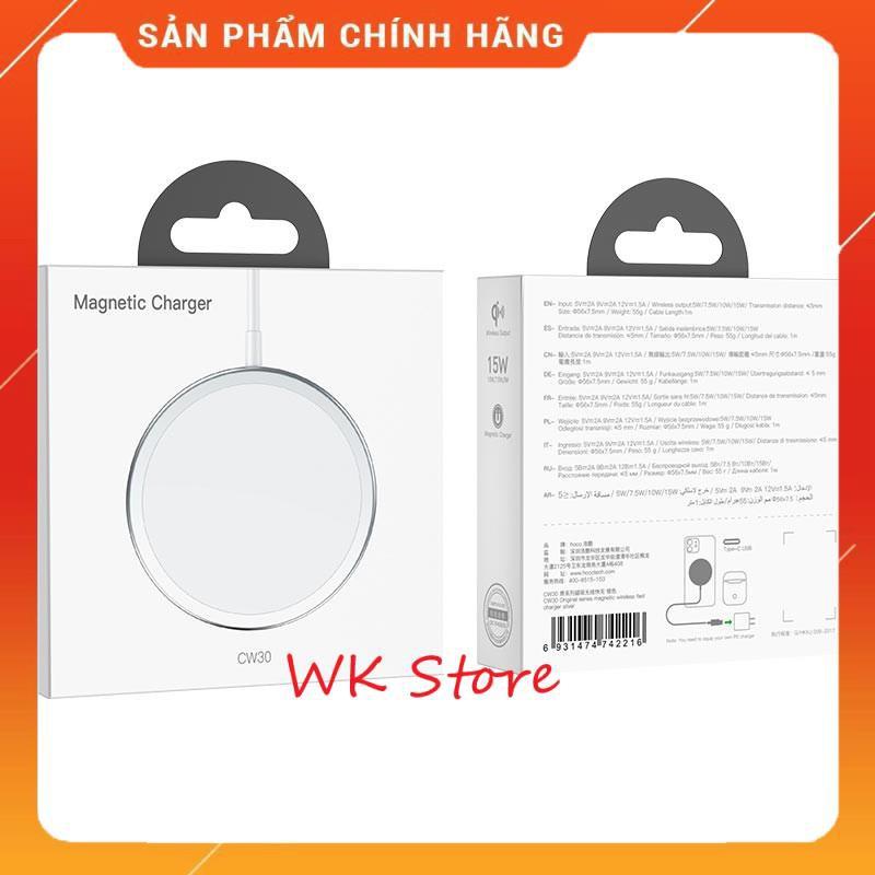 Đế sạc nhanh không dây 15W Hoco CW30 (Hàng chính hãng)