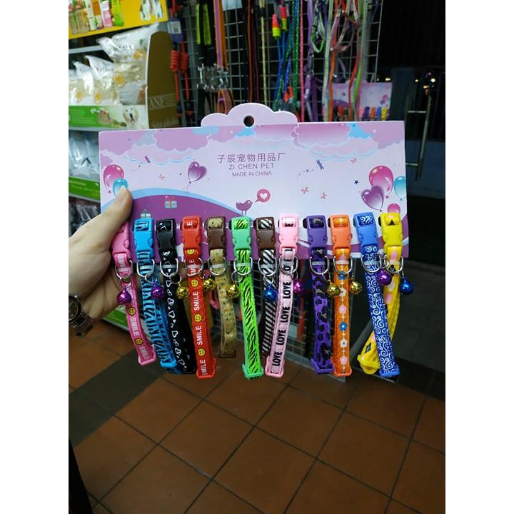 Vòng cổ cho mèo - Vòng cổ 2 lớp có chuông cho chó mèo