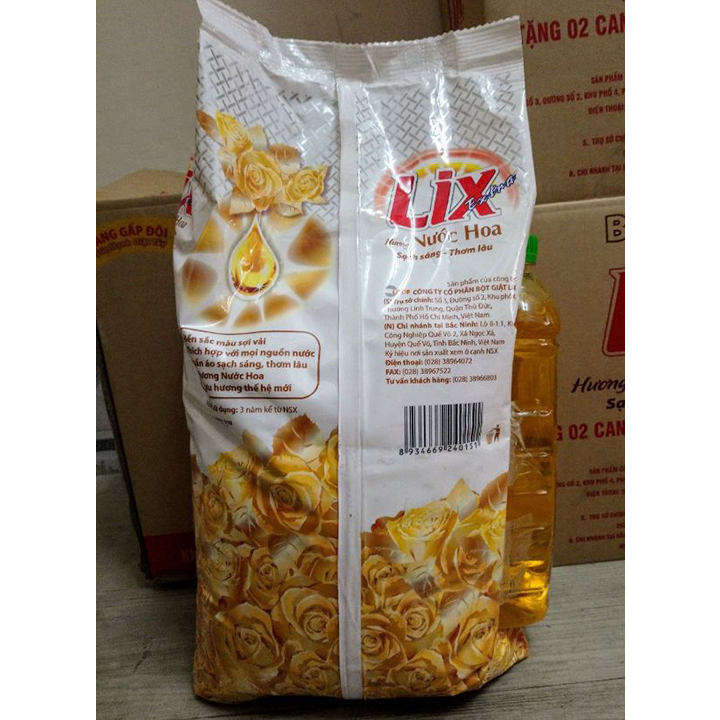 Bột Giặt Lix Extra Hương Nước Hoa 5.5Kg - Tăng Gấp Đôi Sức Mạnh Giặt Tẩy