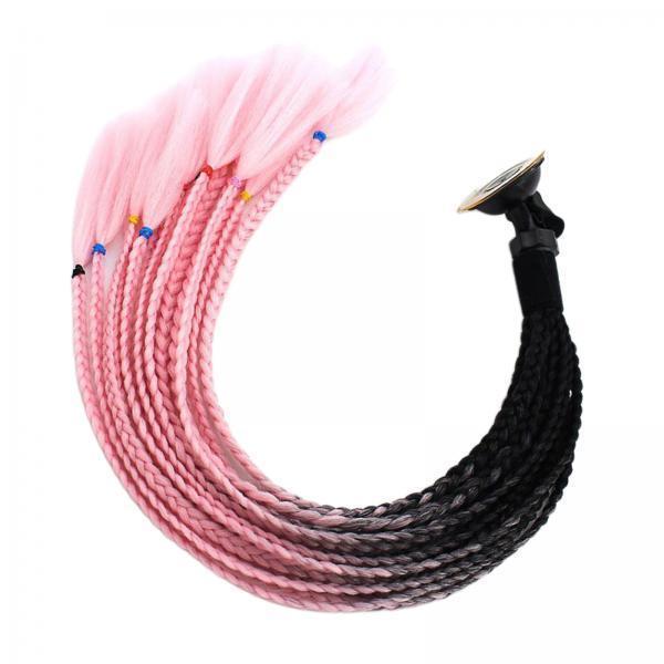 2X 55cm Hair   Gradient Ponytail for Motorcycle