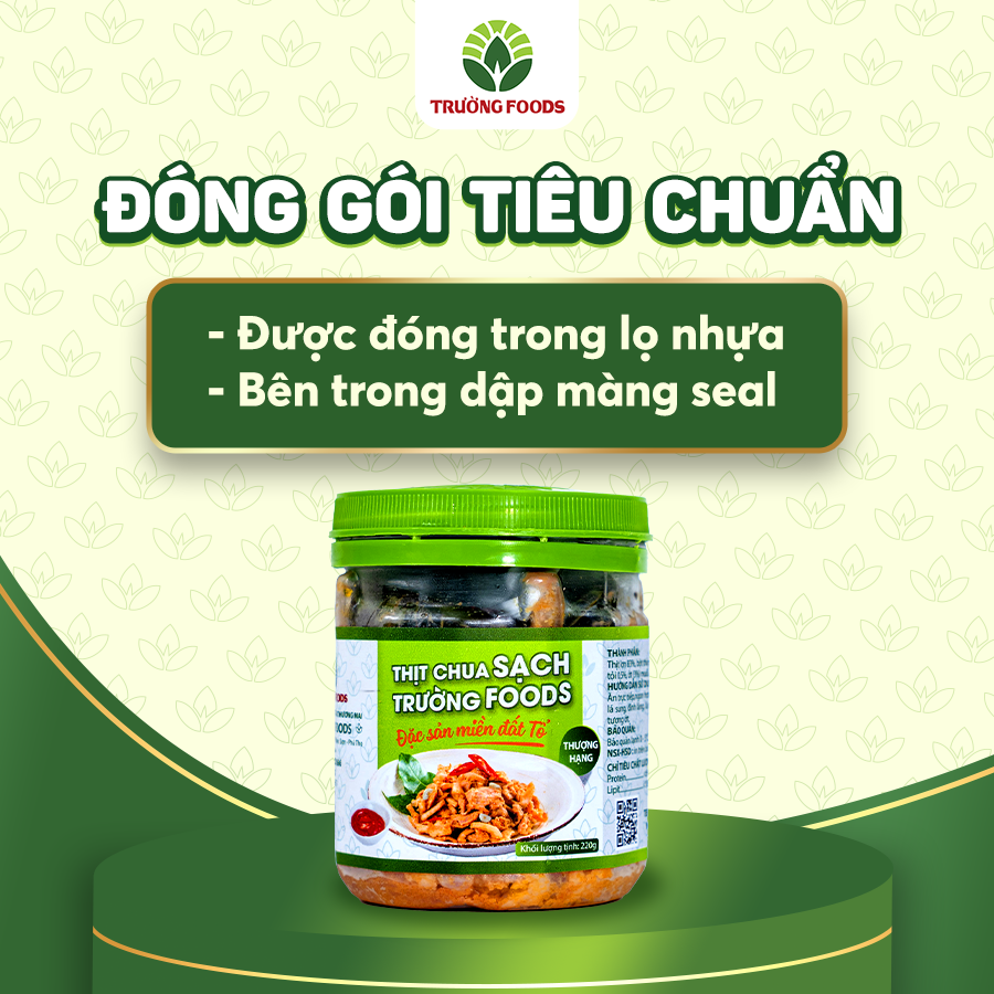 Combo 3 Hộp Thịt Chua Thượng Hạng Trường Foods 180g/Hộp