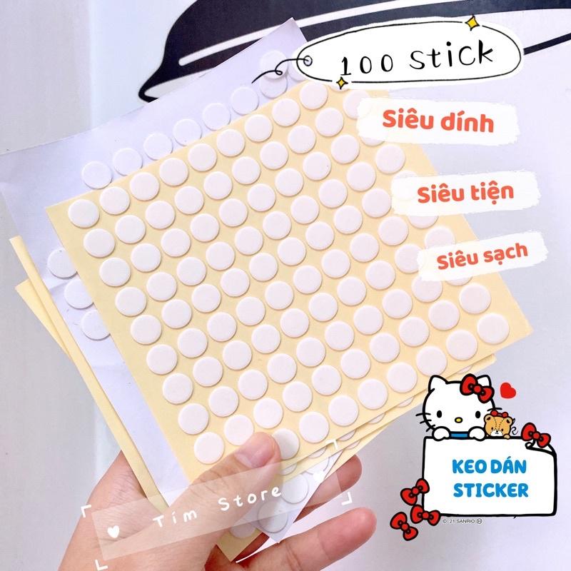 Keo tròn dán sticker charm trang trí handmade diy slime TIMSTORE