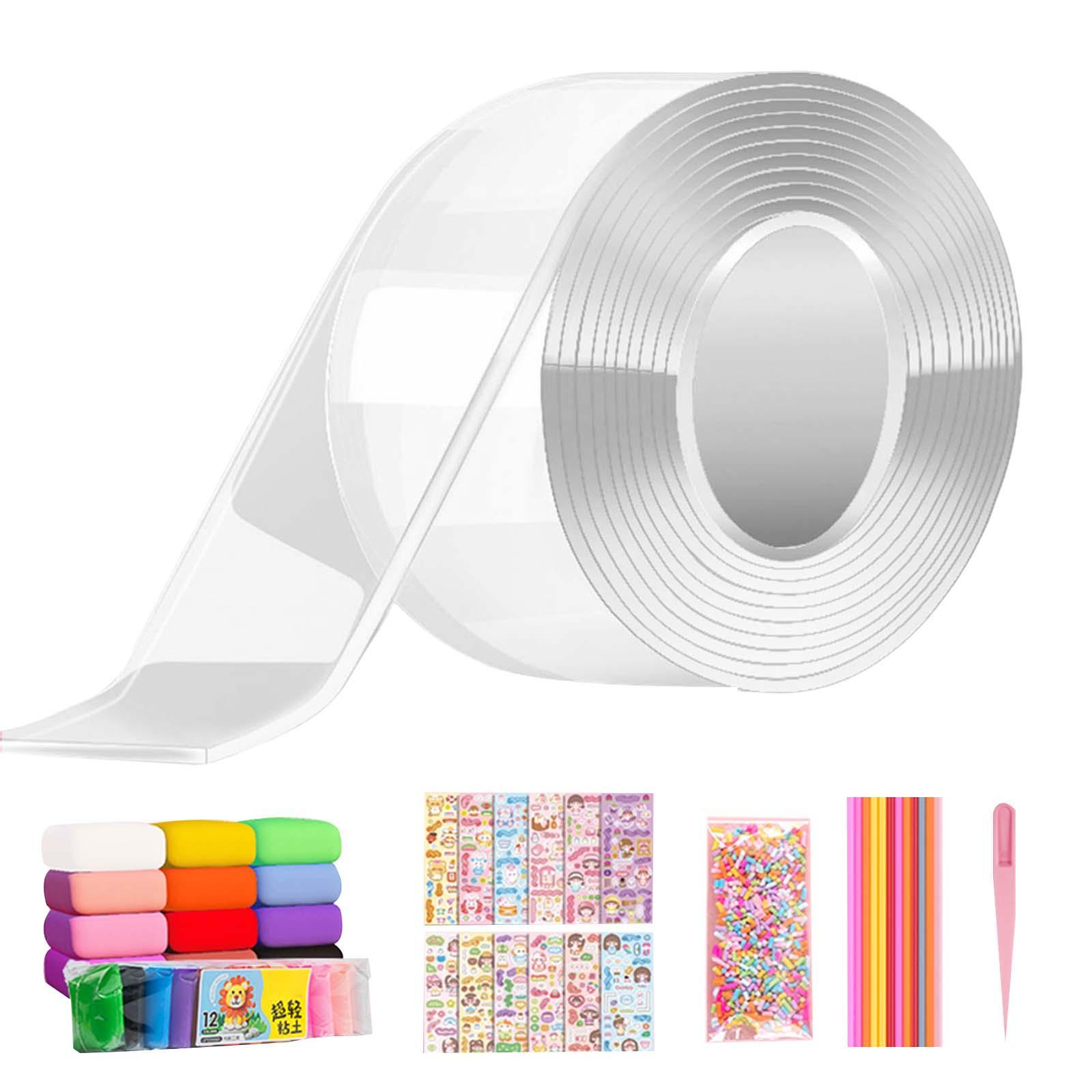 Clear with Stickers Double Sided Removable for Classroom DIY Craft