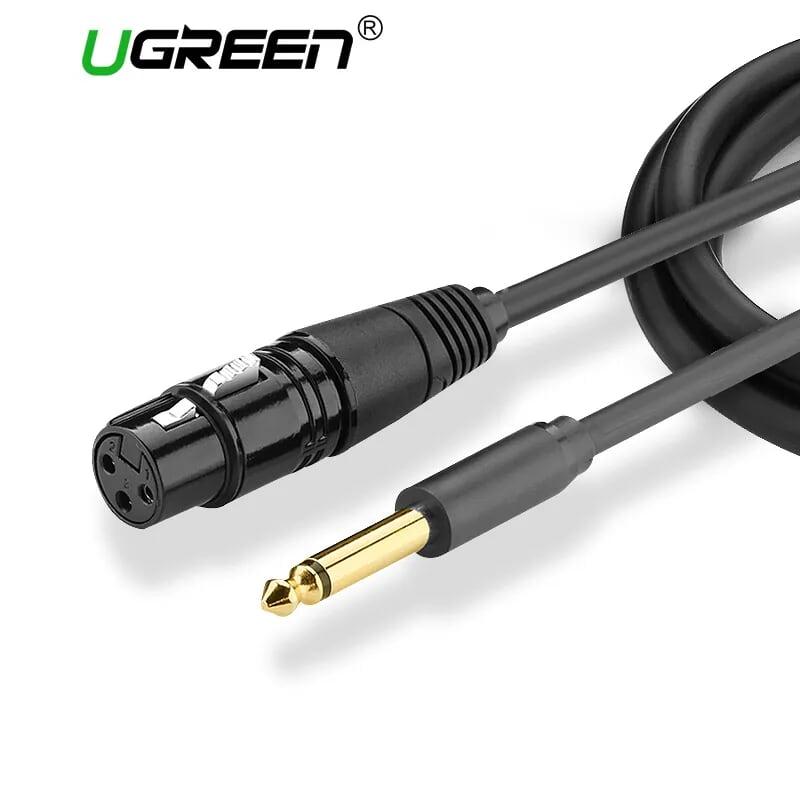 Ugreen UG20724AV131TK 12M màu Đen Cáp âm thanh 6.5mm sang cannon âm - HÀNG CHÍNH HÃNG