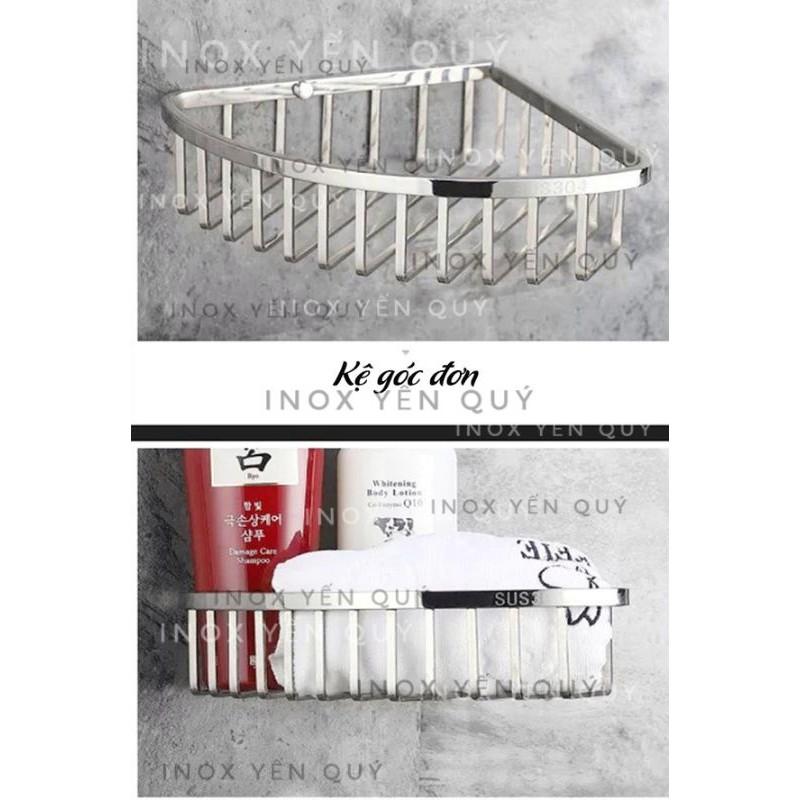 KỆ GÓC INOX 2 TẦNG INOX 304