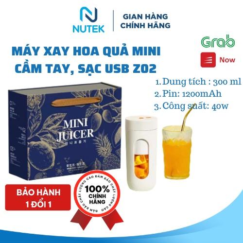 Máy xay sinh tố, hoa quả mini cầm tay không dây, kiểu dáng Hàn Quốc dễ sử dụng và mang theo đi du lịch, làm việc