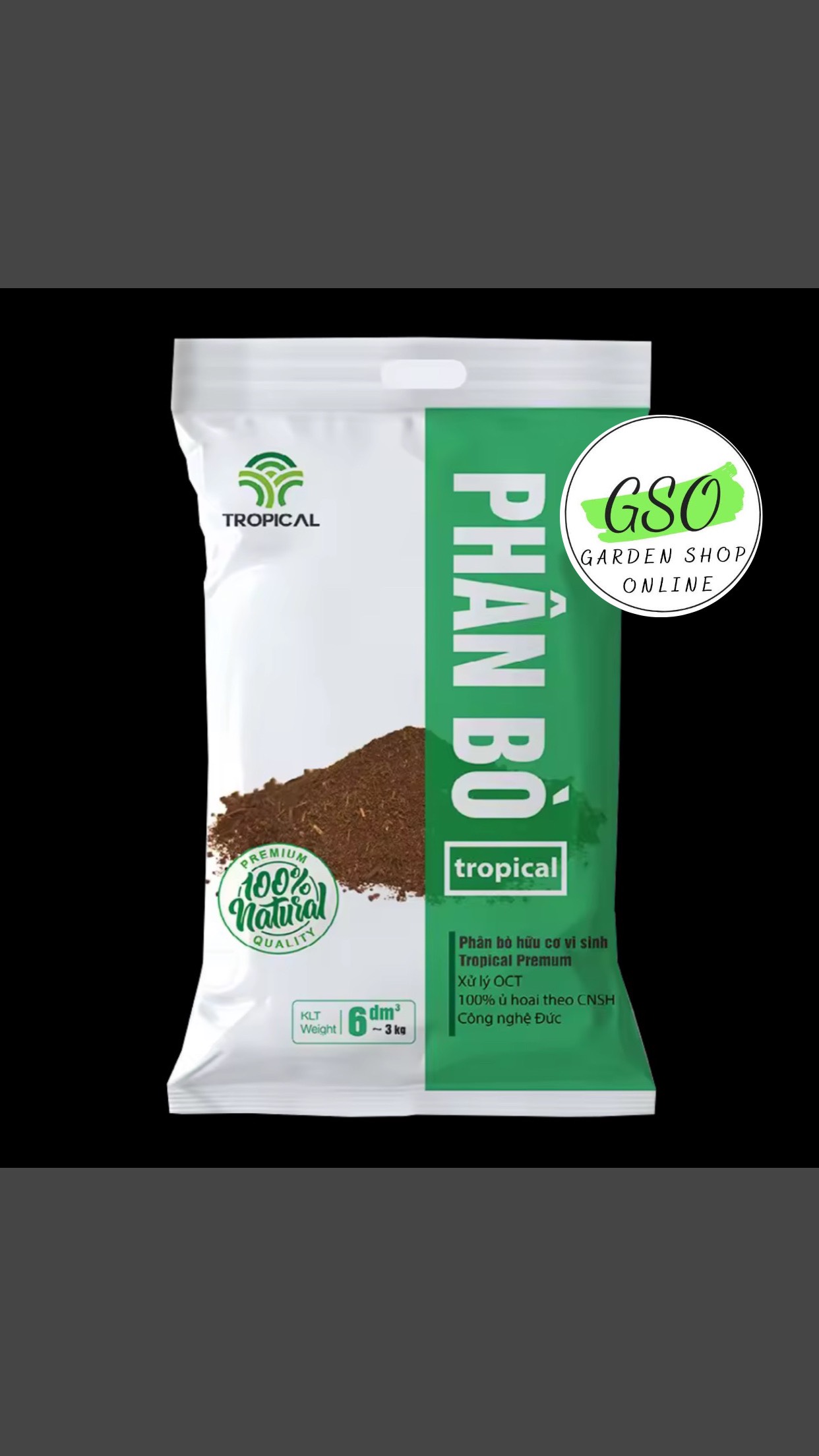 Phân bò Tropical Premium - hữu cơ
