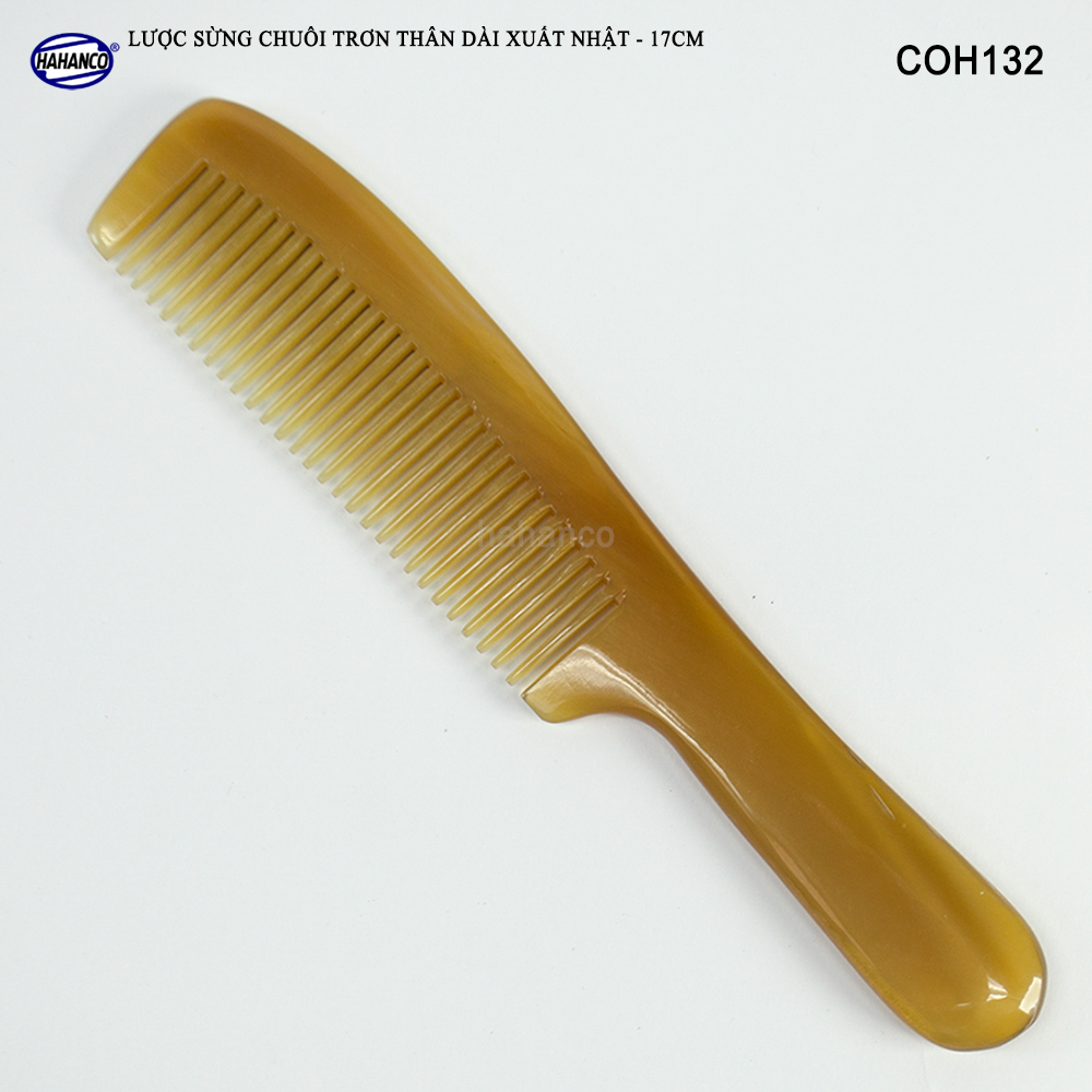 Lược sừng Mẫu tiêu chuẩn (Size: M - 17cm) COH132 - Lược xuất Nhật - Chăm sóc tóc