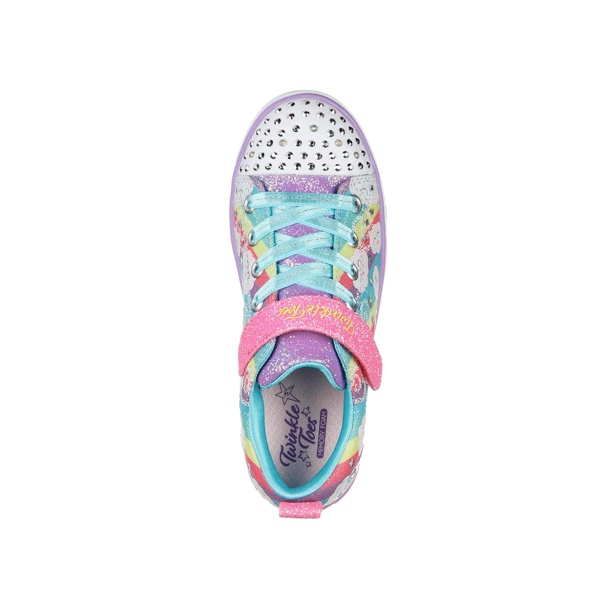 Giày sneaker bé gái Skechers Sparkle Lite - Rainbow Sparks - 314759L