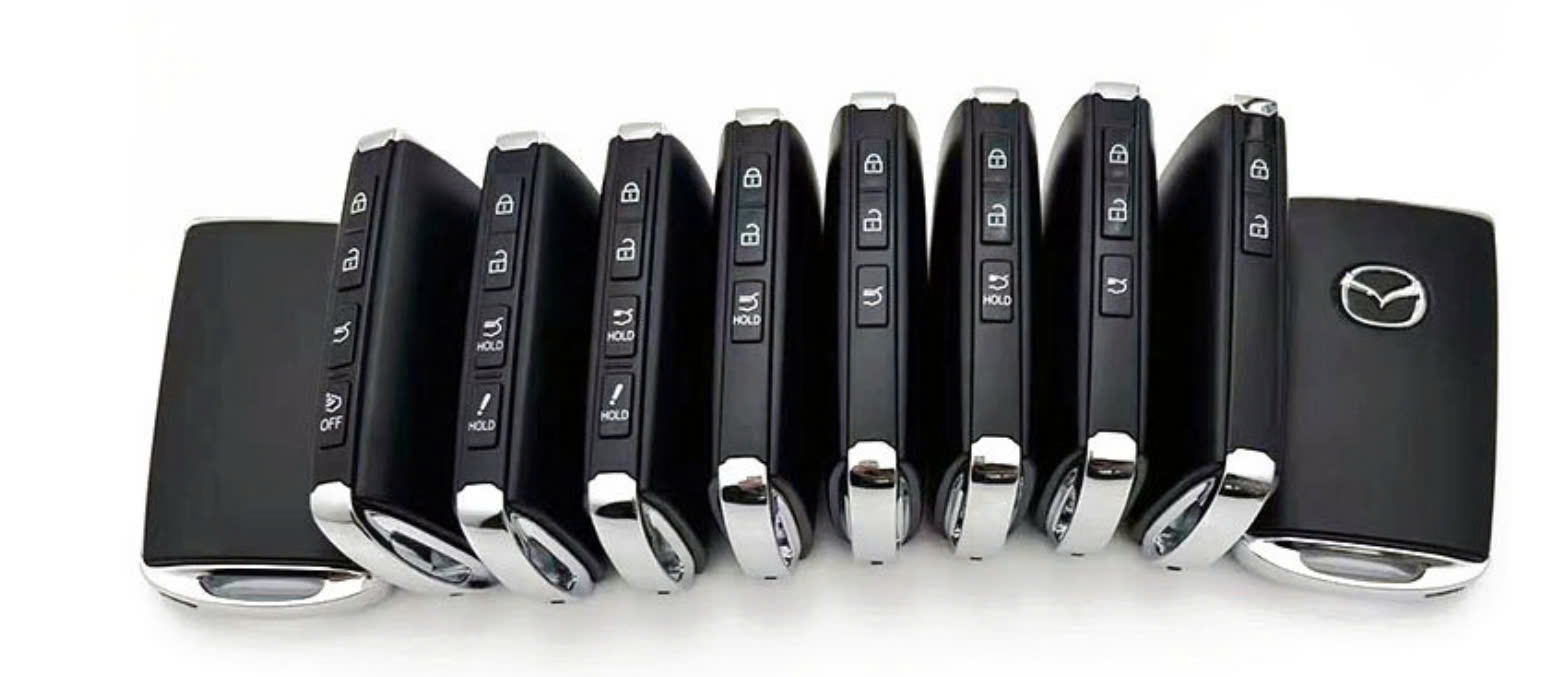 Bao da Handmade ép phom có quai cài chìa khóa oto Mazda CX3 / CX5 / CX8 da bò thật Handmade sang trọng 2 / 3 / 4 nút bấm - hàng chính hãng