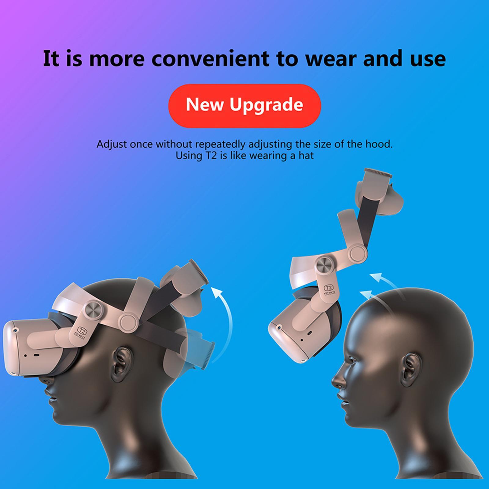 Head Strap Reduce Head Pressure Replacement Removable for Quest 2 Adults