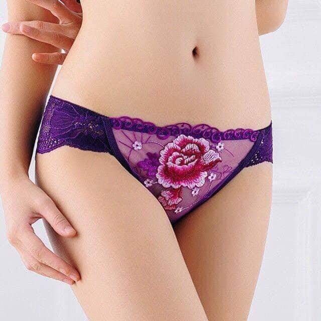 Combo 5 quần lót nữ xuất nhật hoa hồng