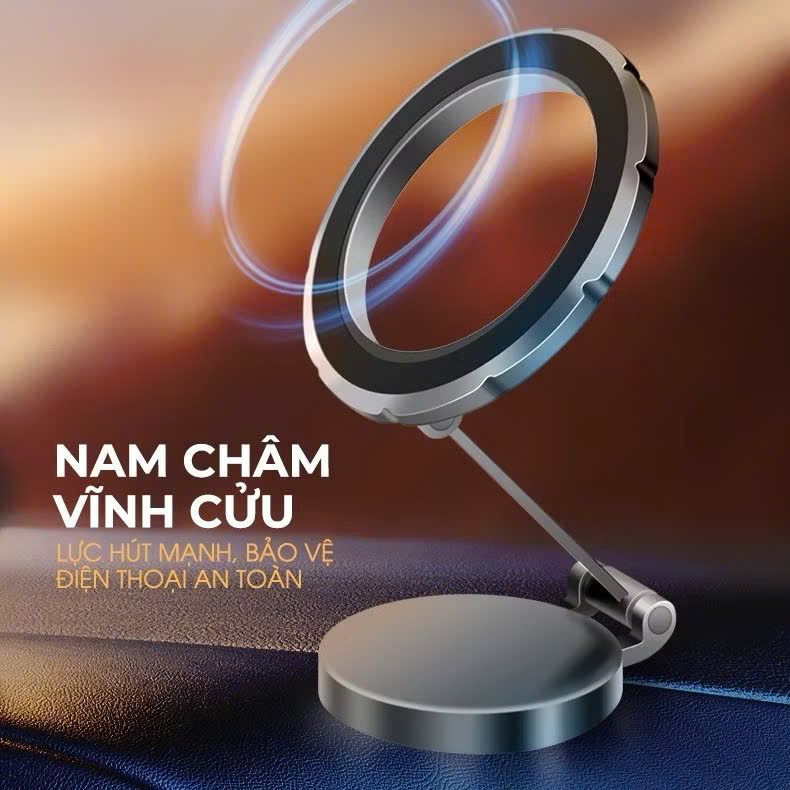 Giá Đỡ Điện Thoại Ô Tô 360 Hít Nam Châm, Hỗ Trợ Tất Cả Điện Thoại Di Động - HÀNG CHÍNH HÃNG MINIIN