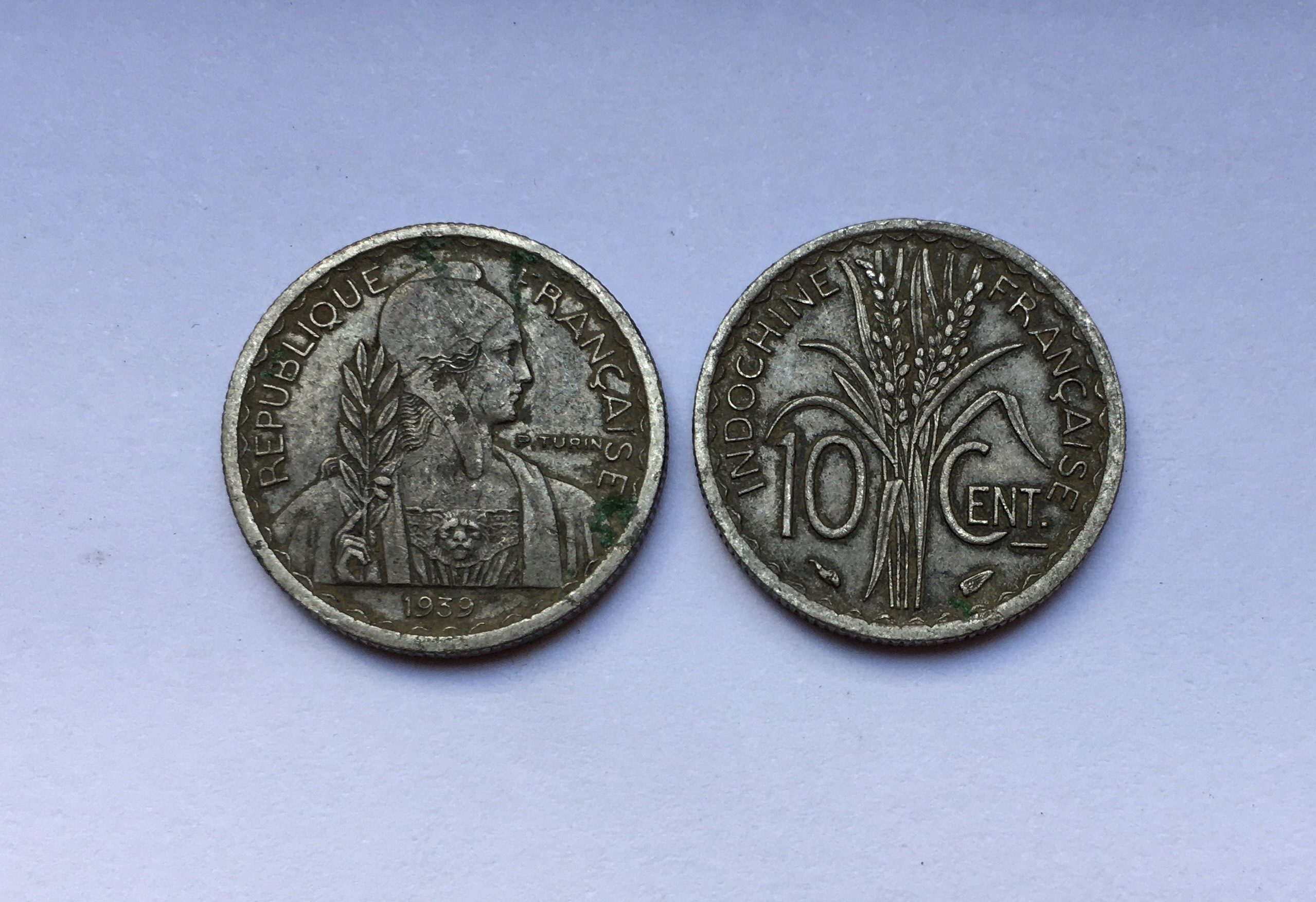 Xu Cổ Đông Dương Việt Nam 1 Cent 1943 [Xu Cổ Xưa Sưu Tầm, Phong Thủy]