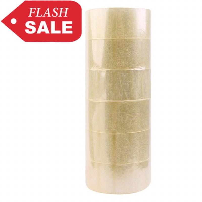 Băng keo trong dán thùng loại 1 dày 150 -200 yard+ dai chuẩn cây 1kg7