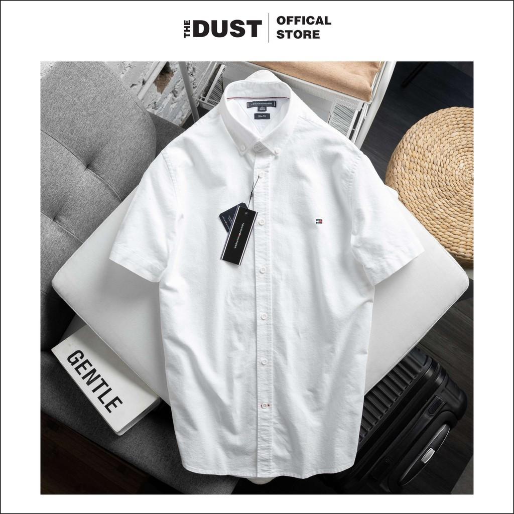 Áo sơ mi nam ngắn tay basic TMY công sở - form Slim fit - Chất vải oxford cao cấp thấm hút mồ hôi - THE DUST