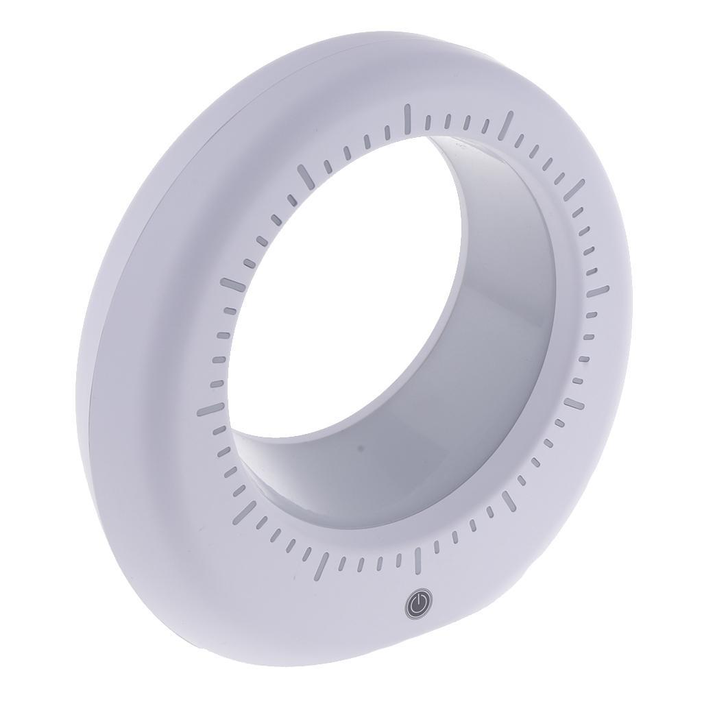 LED Luna Moon Clock Lamp Night Light Touch Control USB Charge