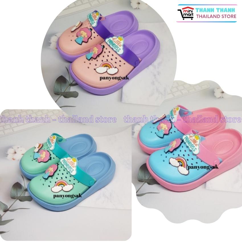 Dép Sục Thái Lan cho Bé - Hình Cô Gái Cầu Vồng - DN-01 KIDS Little Princess