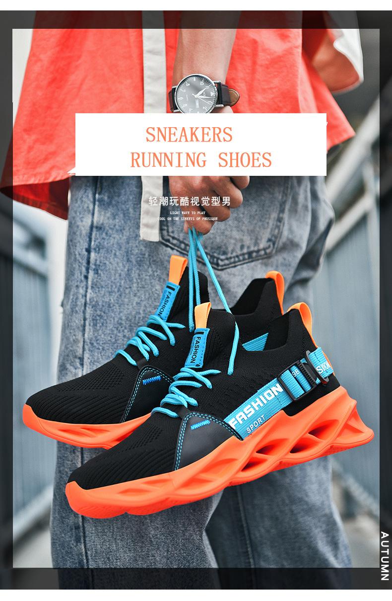 Mới Giày Nam Lưới Chạy Bộ Thể Dục Ngoài Trời Chạy Bộ Cặp Đôi Giày Thể Thao Size Lớn Thời Trang Nữ Giày Color: A-Yellow Shoe Size: 5