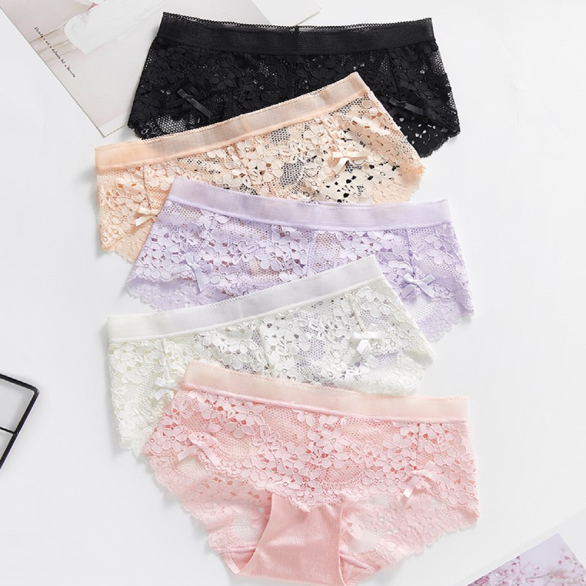 Combo 05 Quần Lót Nữ Ren Hoa Nhí Hàng Cao Cấp