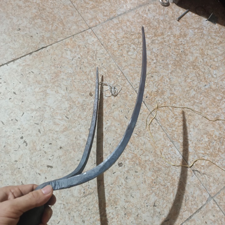 Dụng Cụ Gẩy Rơm Cò Neo, Nỉa Rơm,Cây Móc Rơm 2 Răng Tiện Lợi , Siêu Cứng