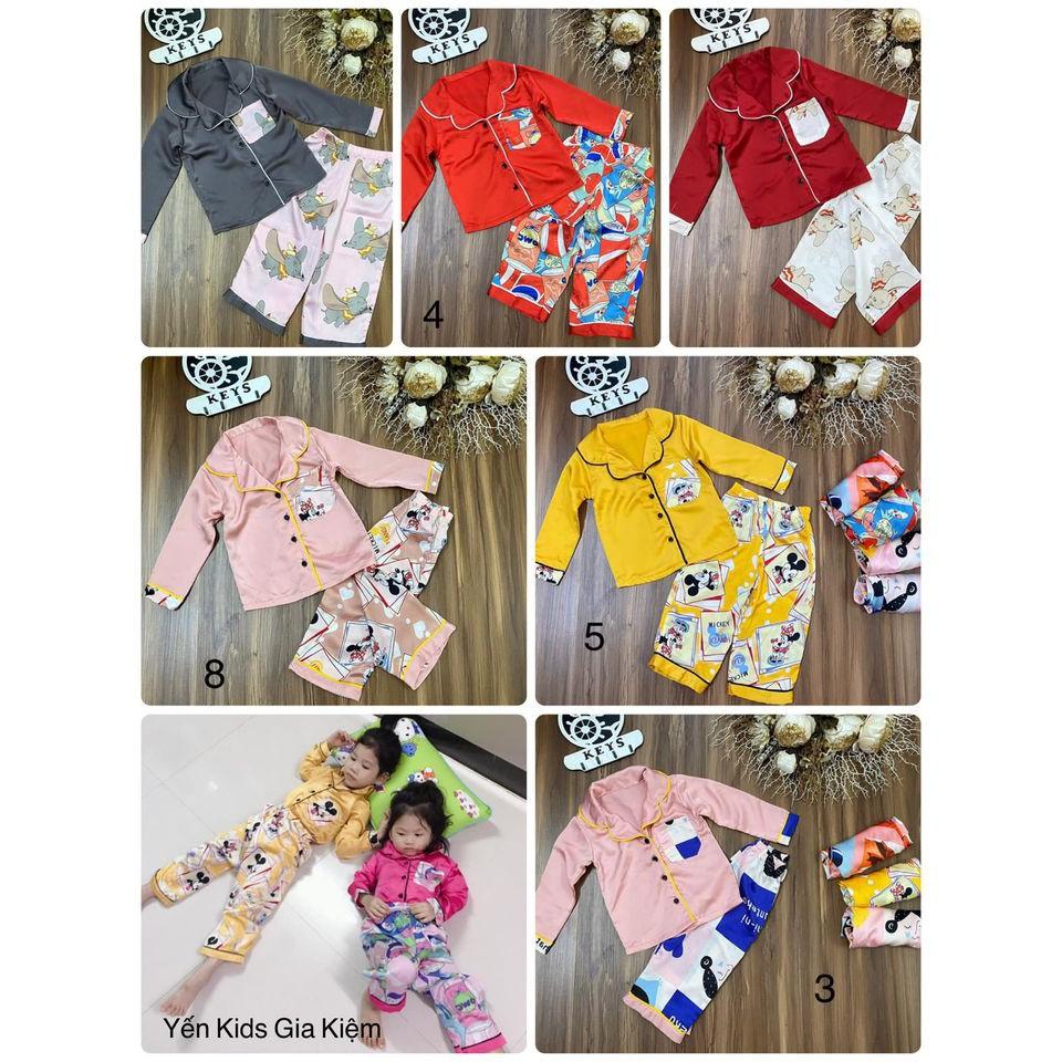 Bộ ngủ Bộ dài Pijama Piyama bé gái đủ size nhỏ và lớn