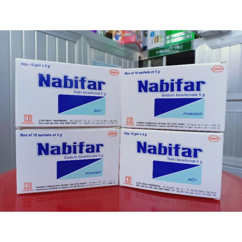 Gói Bột Vệ Sinh Nabifar (hộp 10 gói)