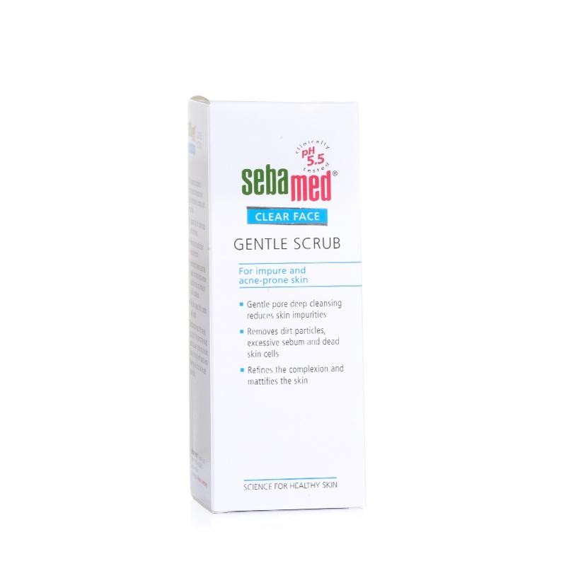 Kem tẩy tế bào chết làm sạch sâu Sebamed pH 5.5 - Sebamed Clear Face Gentle Scrub 150ml